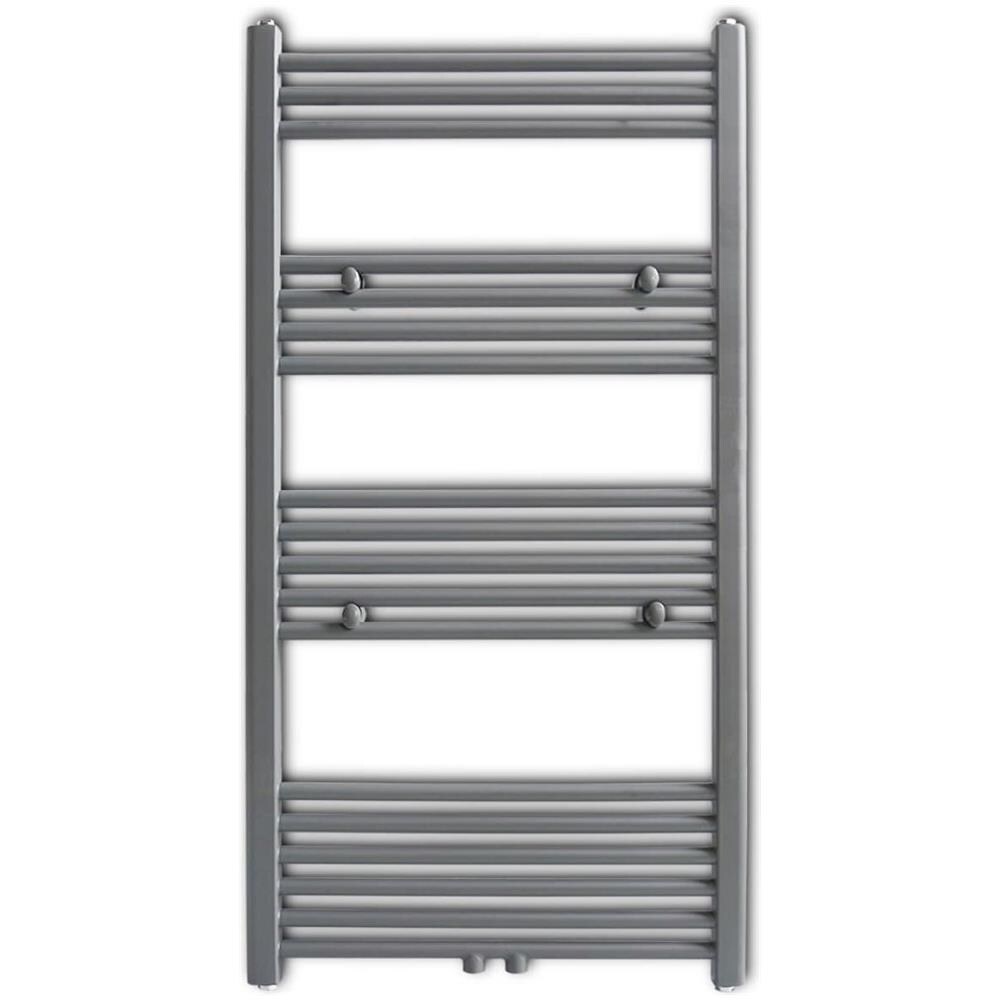 Radiatore Centrale Portasciugamano Dritto Grigio 600 x 1160 mm - Foto 2