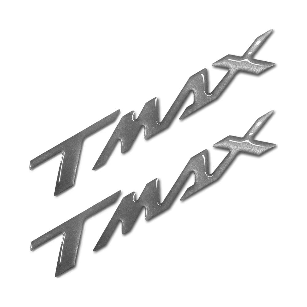 Adesivi Resin 3d Versione 01 Scritta Tmax Resinata 16x2.6 Cm - Argento - Foto 1