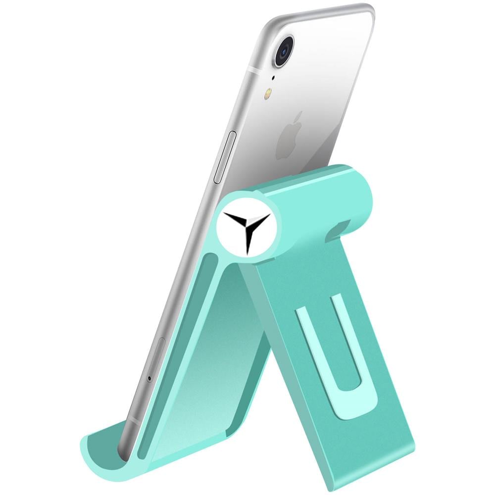 Supporto Da Scrivania Per Tablet / Telefono Multiposizione Pieghevole Turchese - Foto 5