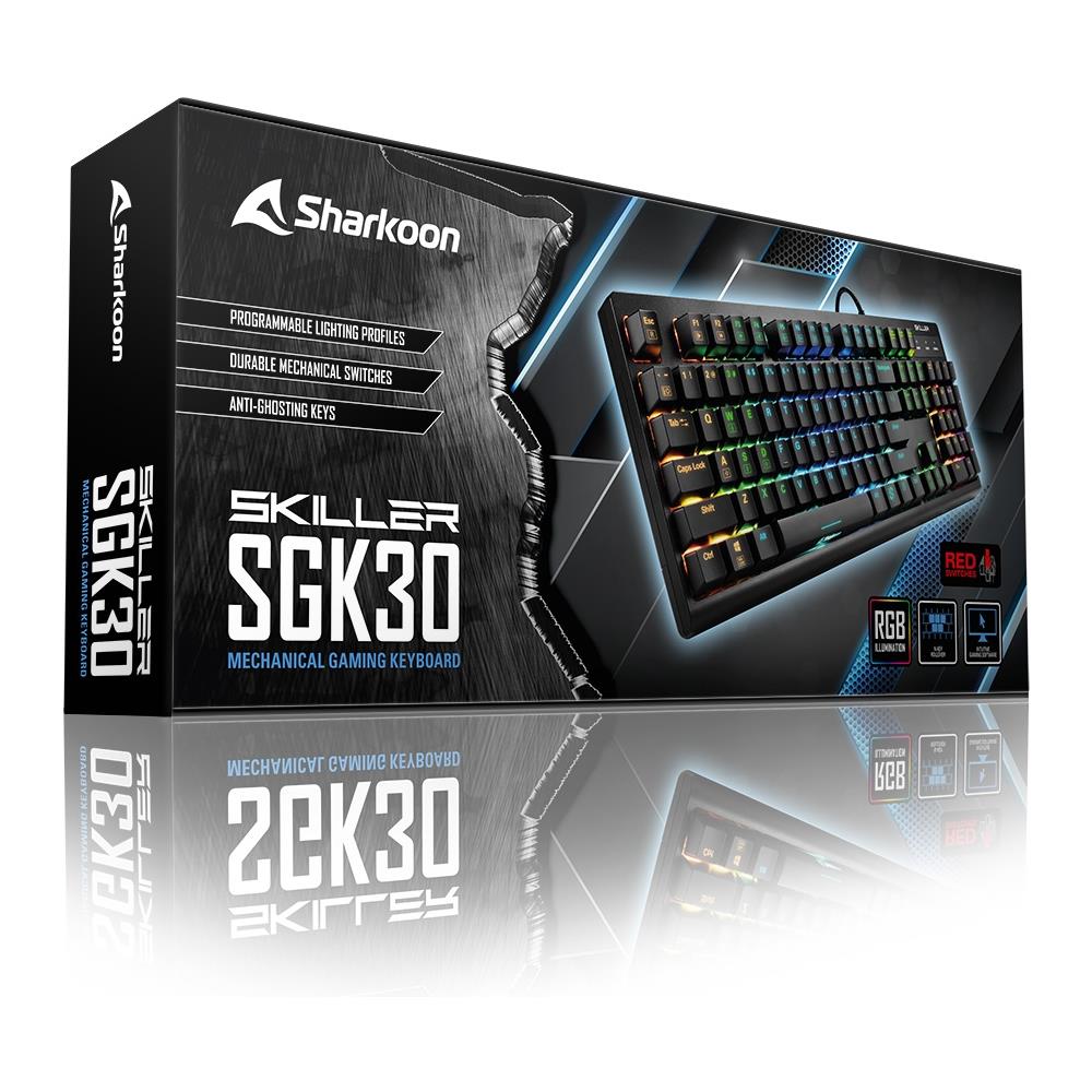 Tastiera Gaming USB Meccanica Skiller Mech SGK30 Switch Blu Retroilluminata Colore Nero (Layout Italiano) - Foto 5