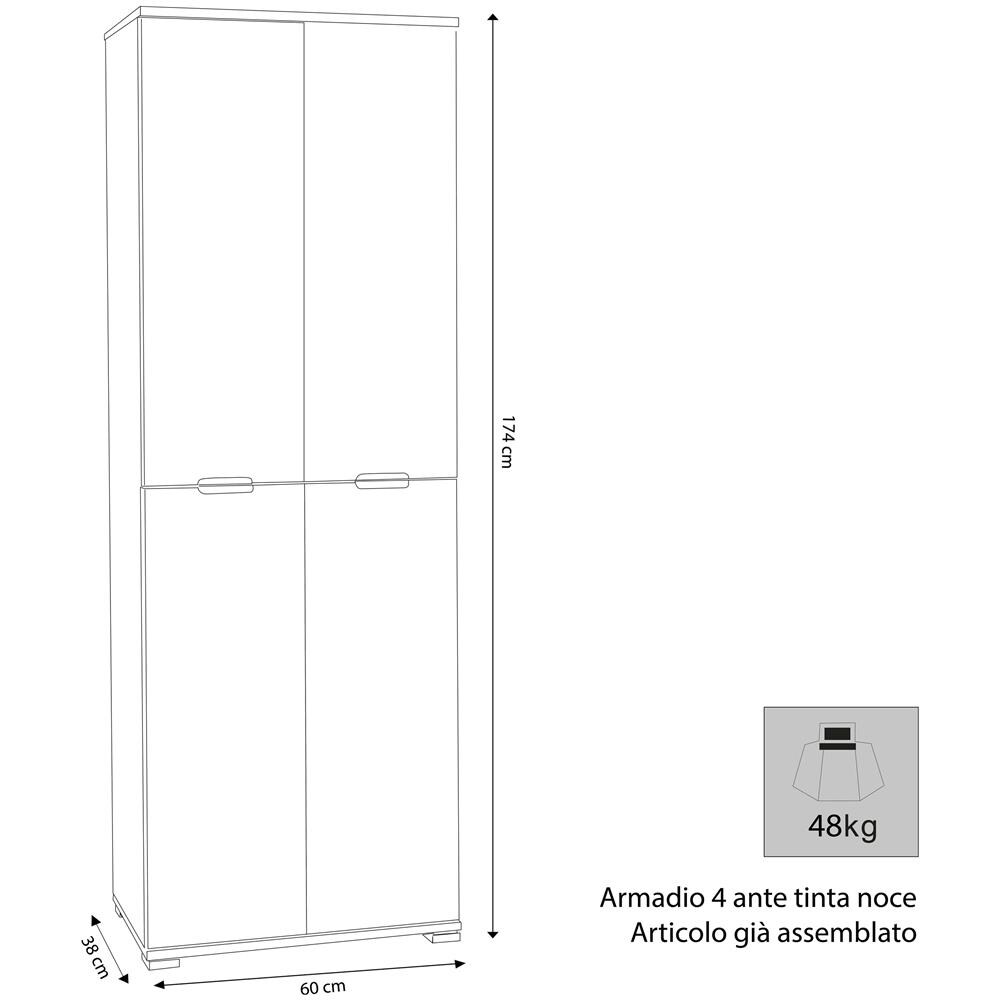 Lollo - Armadio 4 Ante - Foto 2