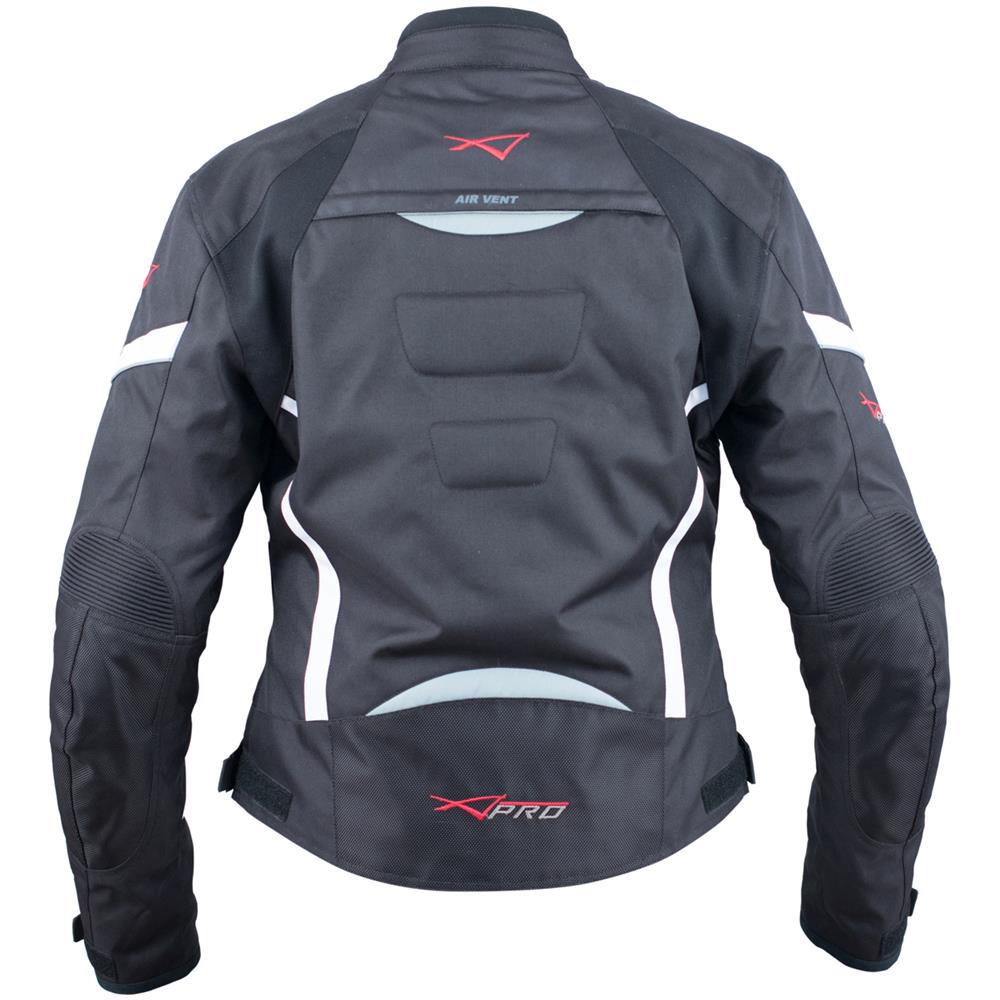 Moto Giacca Donna Sport Impermeabile Tessuto Riflettente Nero Xl - Foto 2