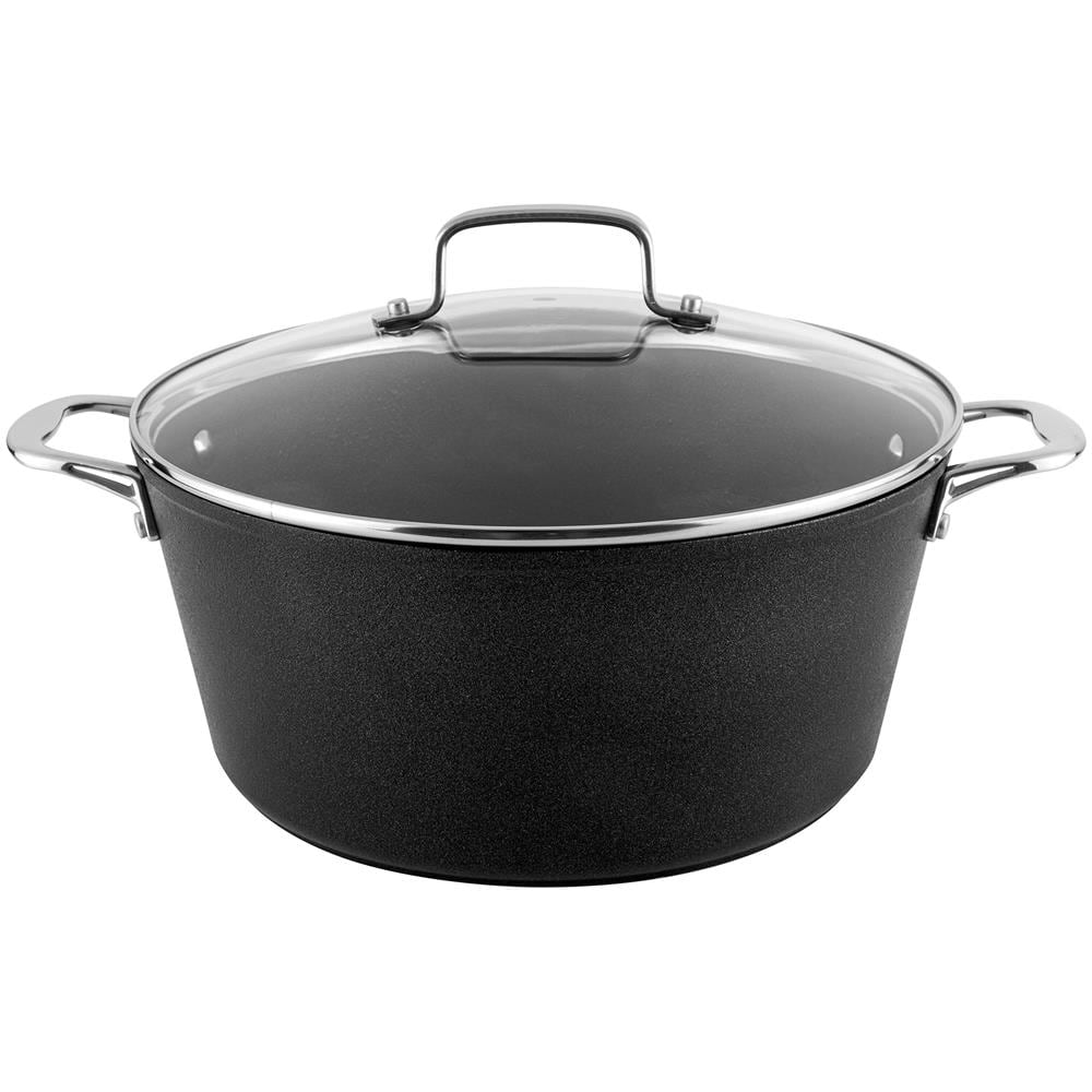 Vidar Casseruola Alta Induzione, 28cm, 6,1 Litri, Coperchio In Vetro, Antiaderente Nero - Foto 1