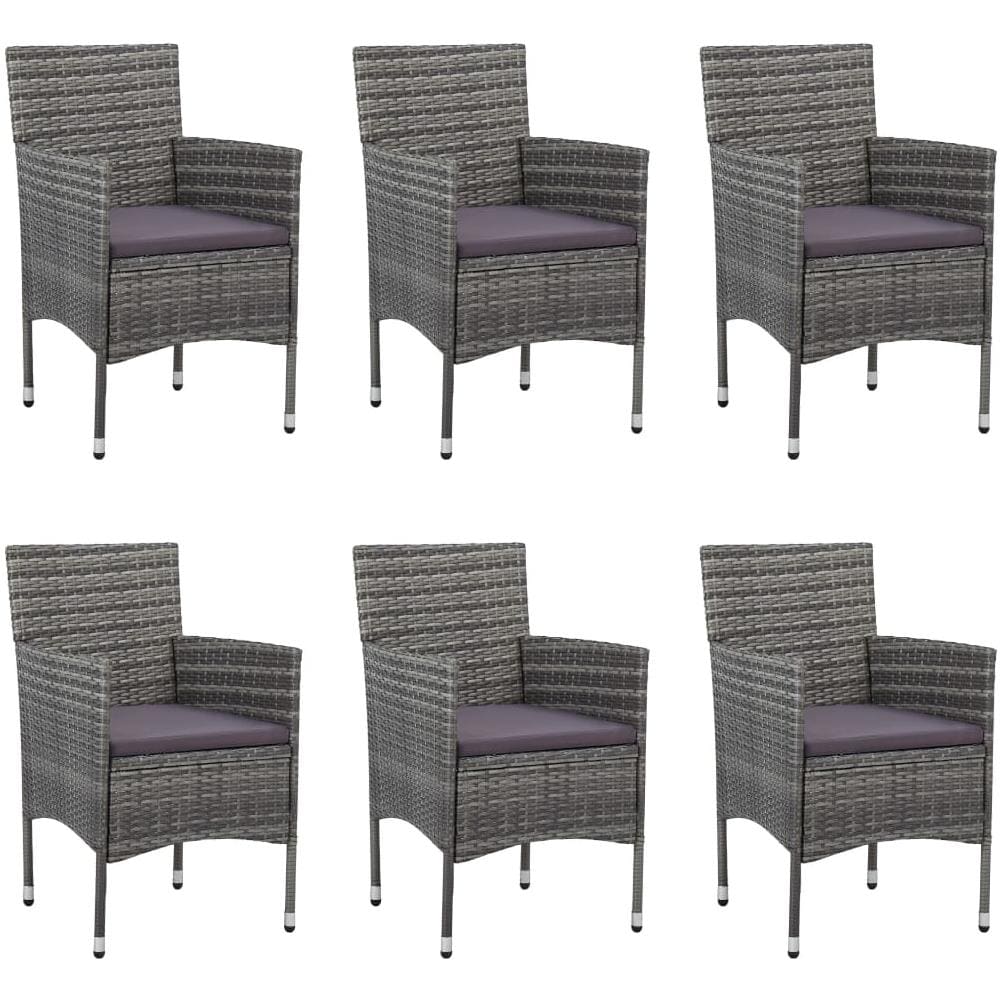 Set Divani da Giardino 8 pz Grigio in Legno Massello di Pino - Foto 2