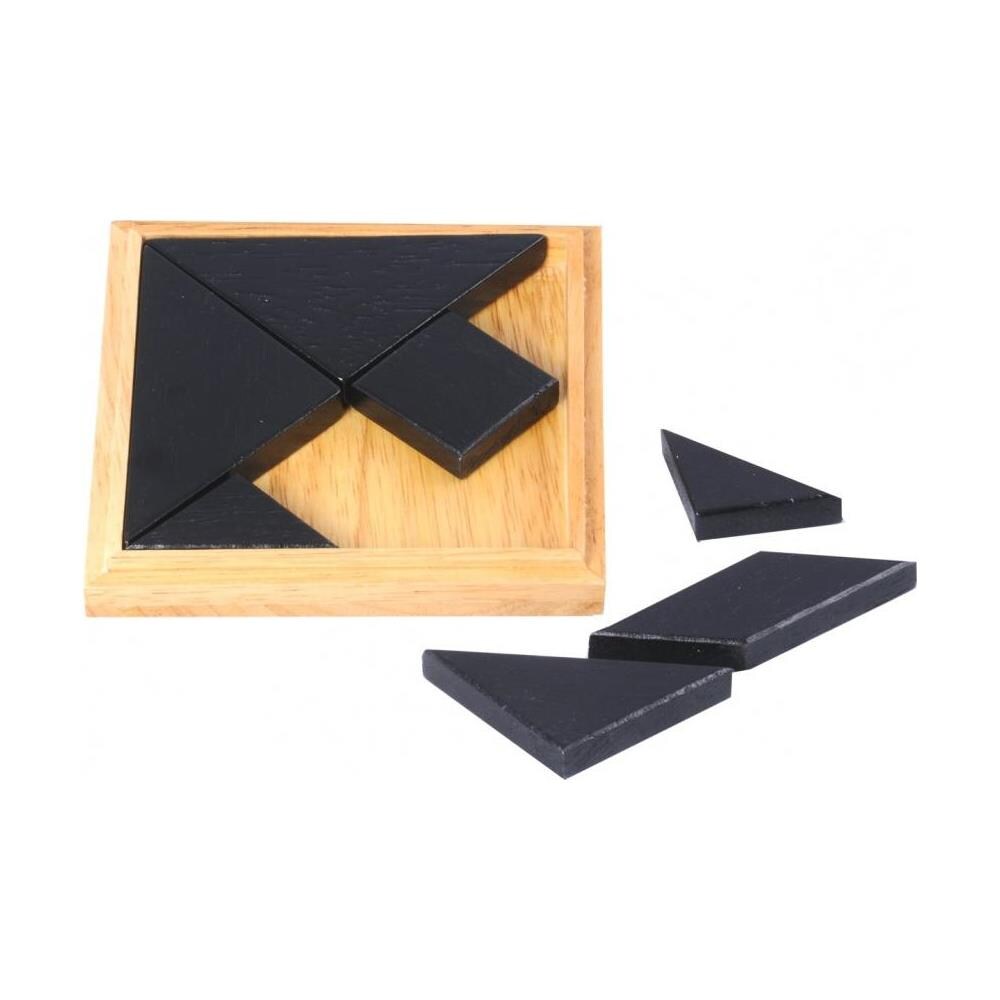Enigma Tangram 13 Cm Legno Nero / marrone 8 Pezzi - Foto 2