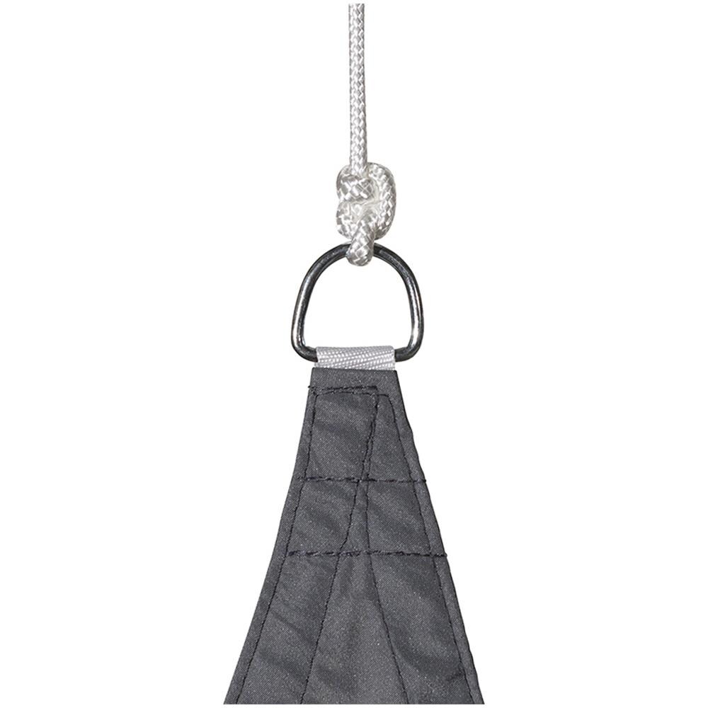 Vela Parasole Triangolare 300 Cm Curacao Grigio Grigio - Foto 2