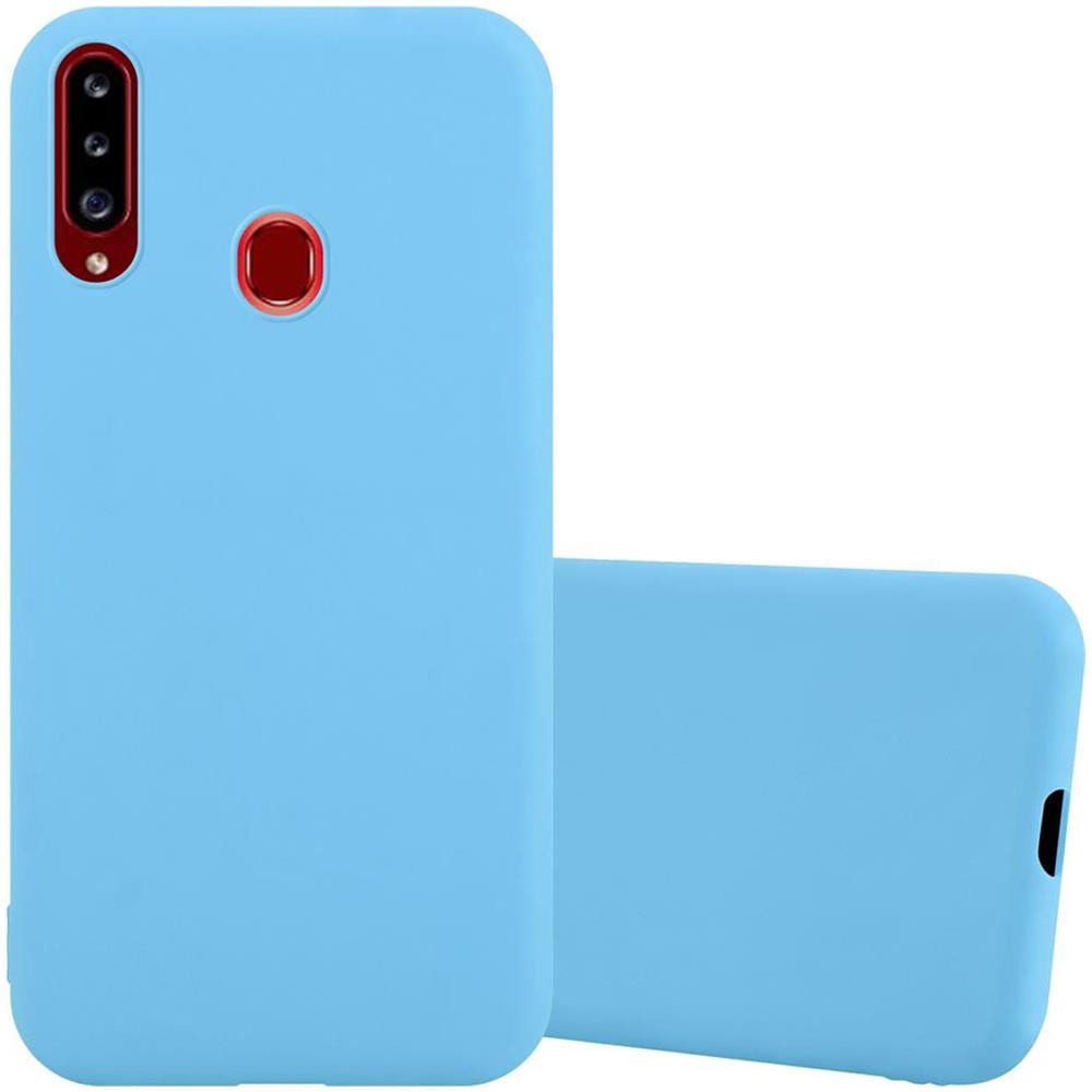 Custodia Compatibile Con Samsung Galaxy A20s In Candy Blu - Coperchio Protettivo In Silicone Tpu Flessibile - Foto 1