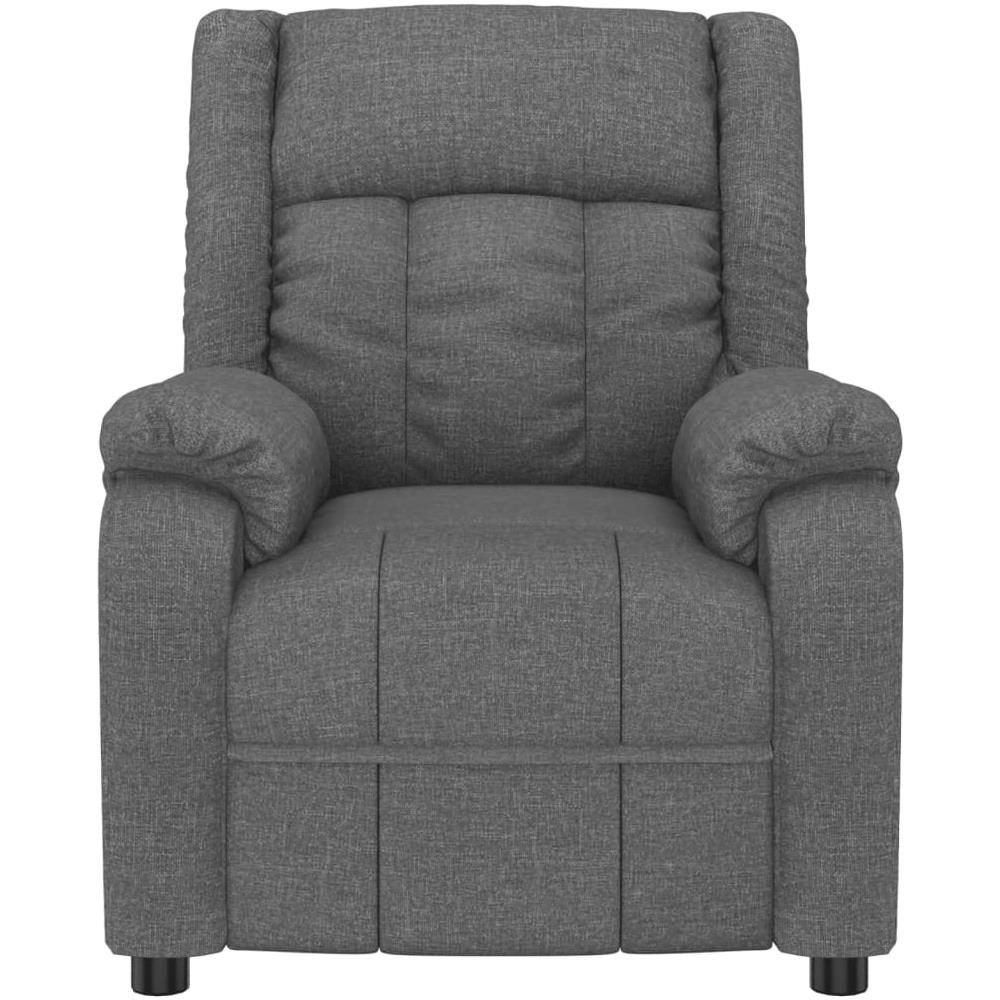 Poltrona Reclinabile In Tessuto Grigio Scuro - Foto 3