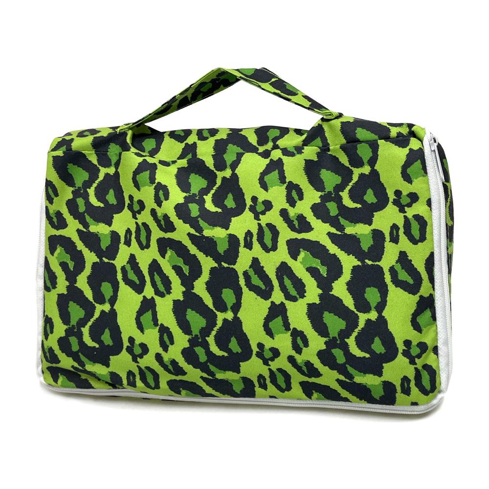 Telo Mare Microfibra Lettino Con Cuscino E Tasche Modello Fashion Summer Lettino Verde - Foto 5