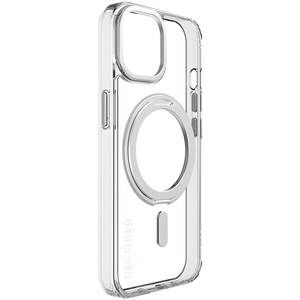 Cover Magsafe Per Iphone 15 Plus Anello Supporto Loop Stand Trasparente - Foto 2