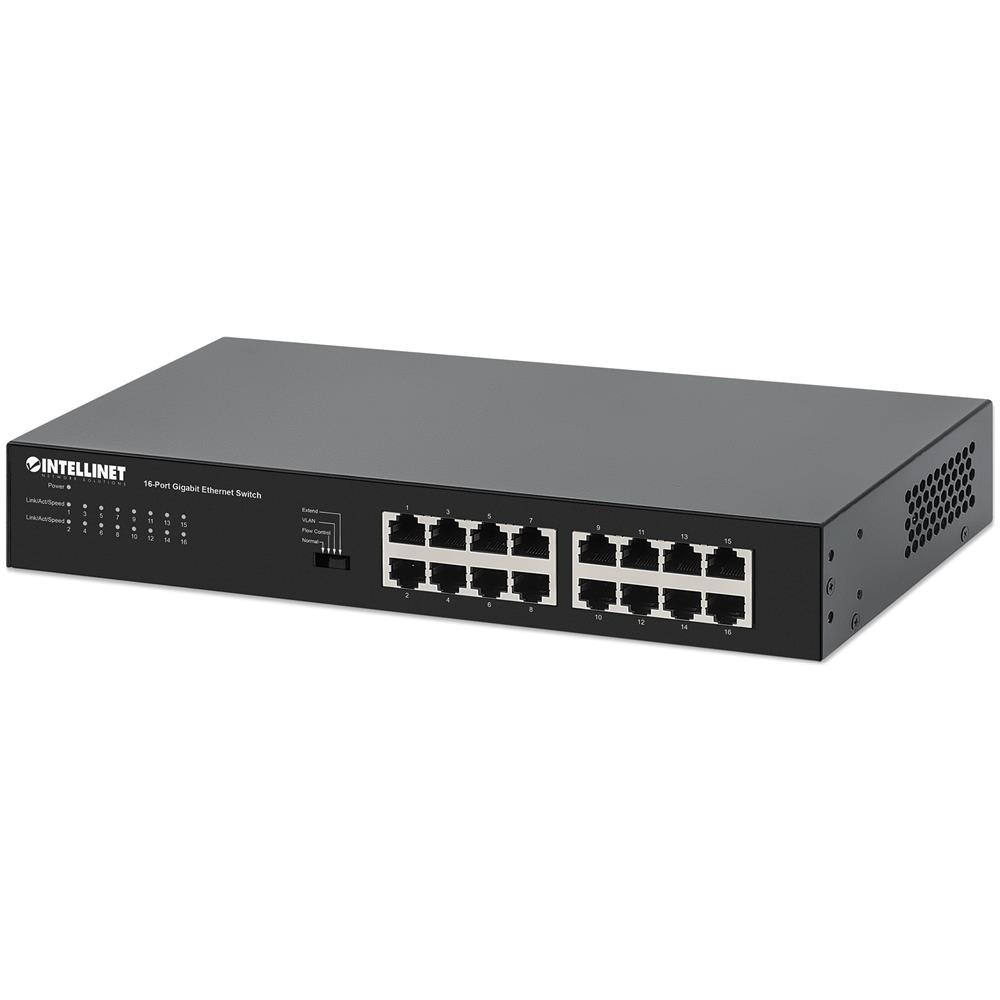 561815 switch di rete Gigabit Ethernet (10/100/1000) Nero - Foto 1