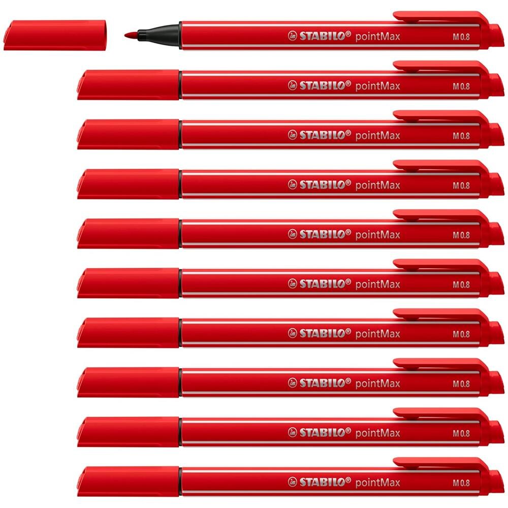 pointMax - Fineliner Premium - Confezione da 10 - Cremisi - Foto 1