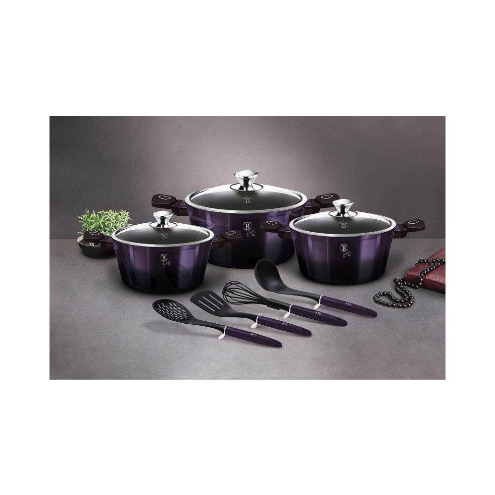 BH-7141 Set di pentole antiaderenti viola - Foto 2
