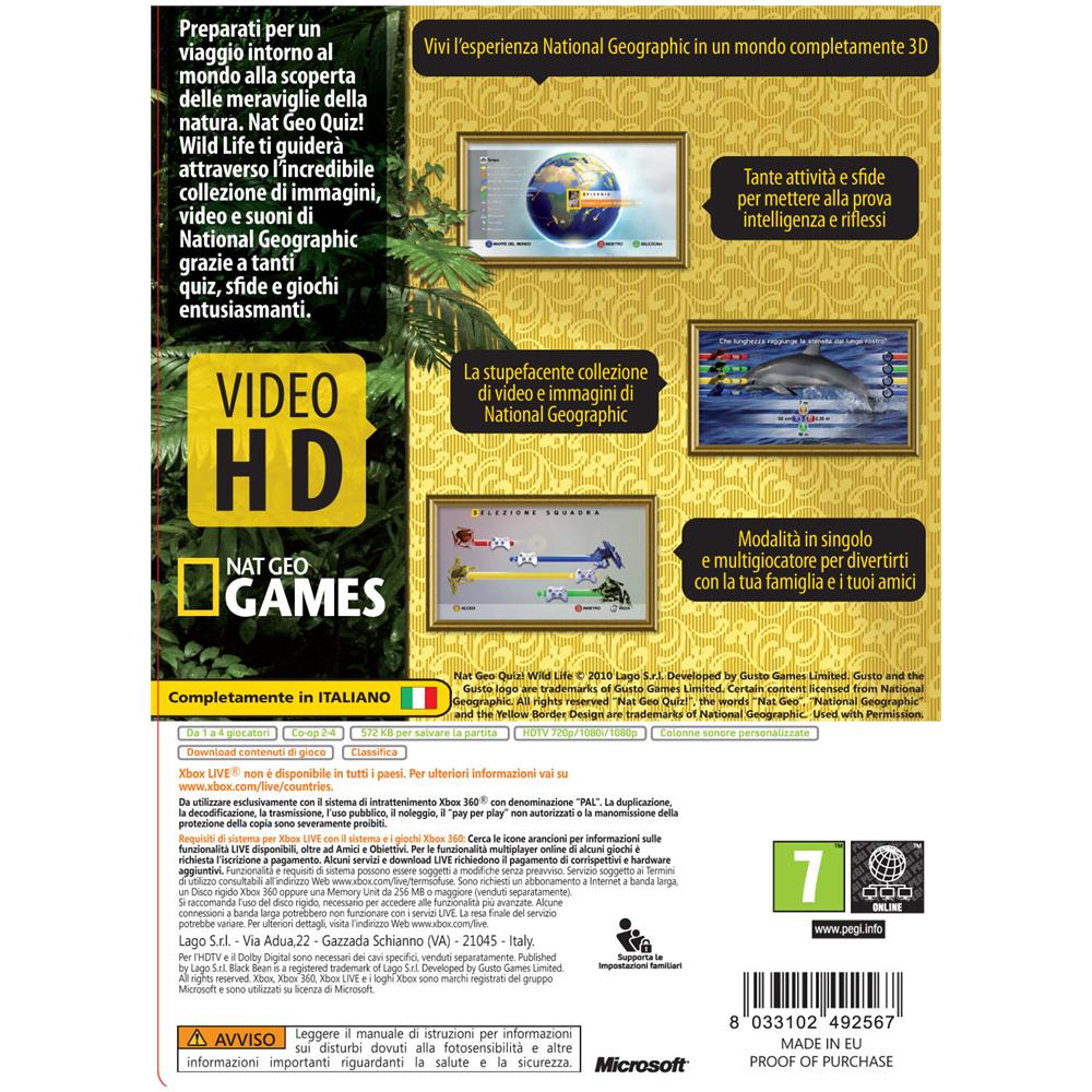 X360 - Nat Geo Quiz! Wild Life - Foto 3