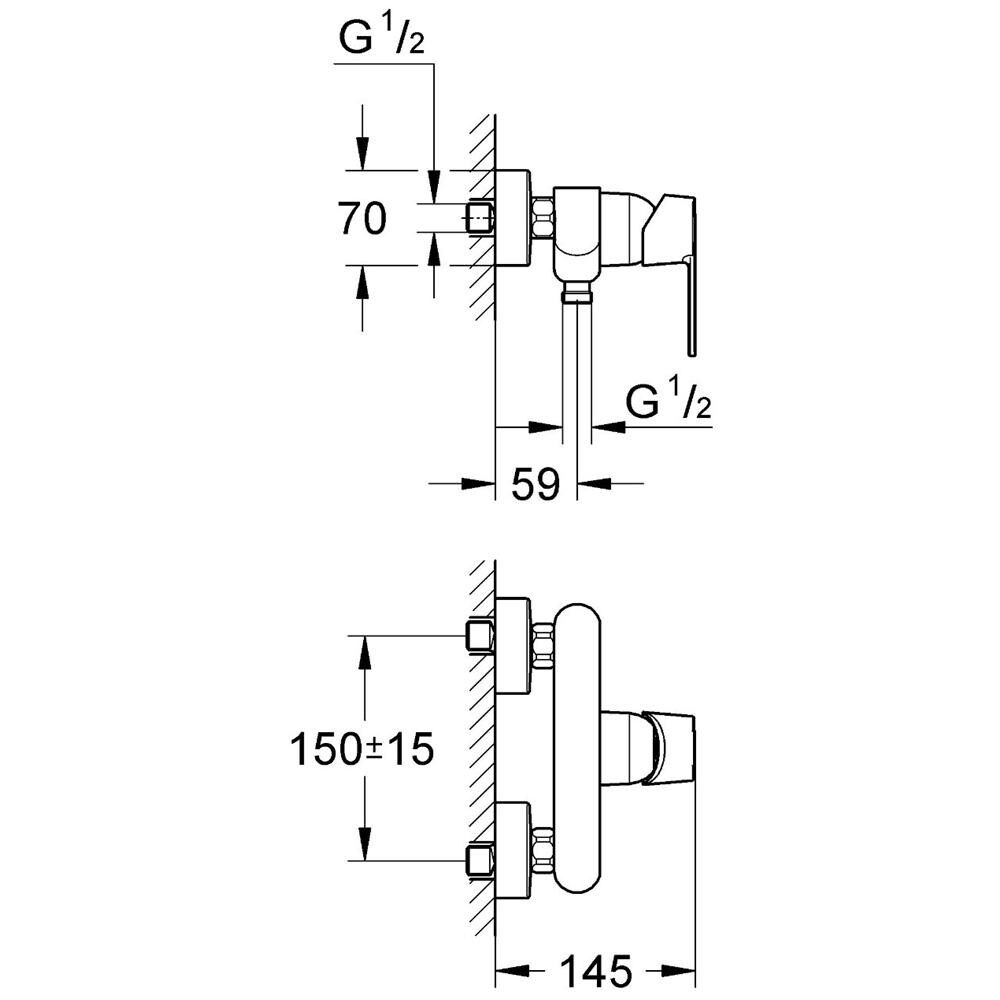 Get Miscelatore Monocomando Esterno per Doccia - Foto 2