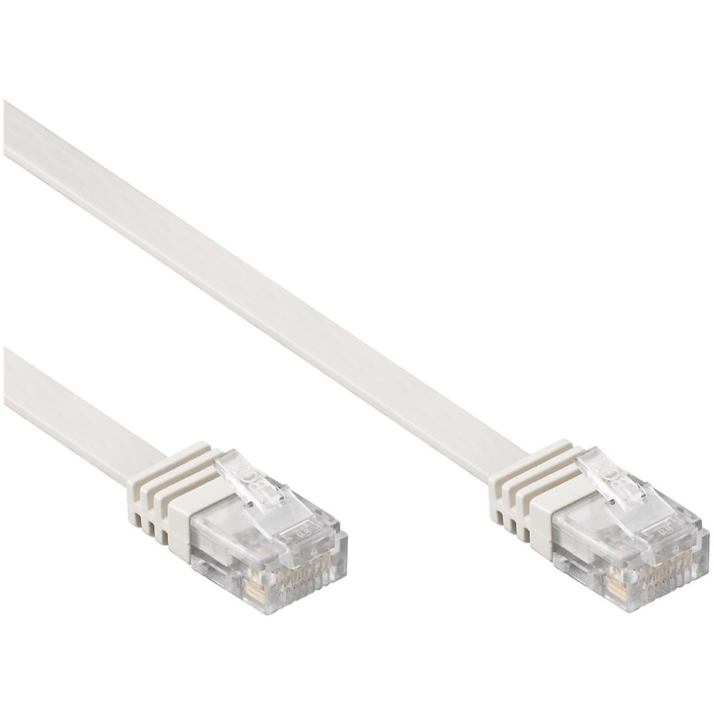ICOC U6EB-FL-030WH - Cavo di Rete Patch Piatto in Rame Cat. 6 UTP 3m Bianco - Foto 2
