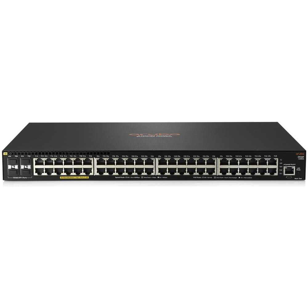 Switch Aruba 2930F 48 Porte Ethernet PoE 10 / 100 / 100 Mbps RJ45 con 4 Porte SFP+ Managed - Foto 2