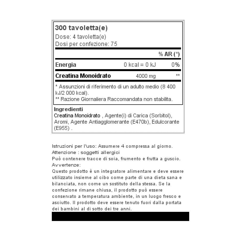 Creatine Tabs 300 Tabs - - Foto 2