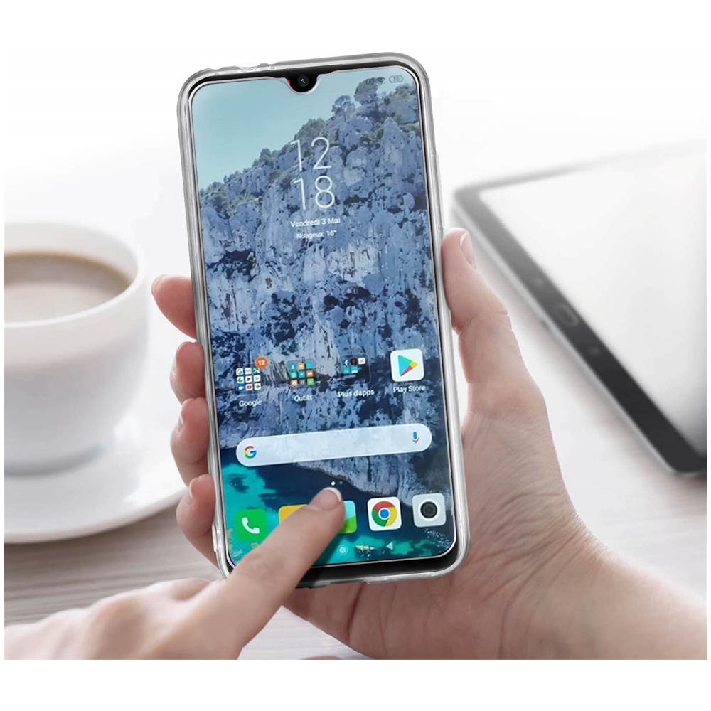 Cover Xiaomi Redmi Note 7 Silicone Morbida /pellicola In Vetro 9h Trasparente - Foto 2