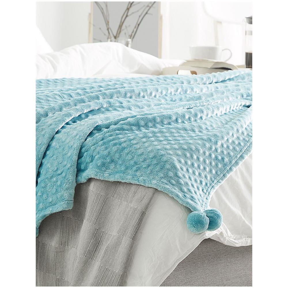 Coperta Color Azzurro 200 X 220 Cm Samur - Foto 2