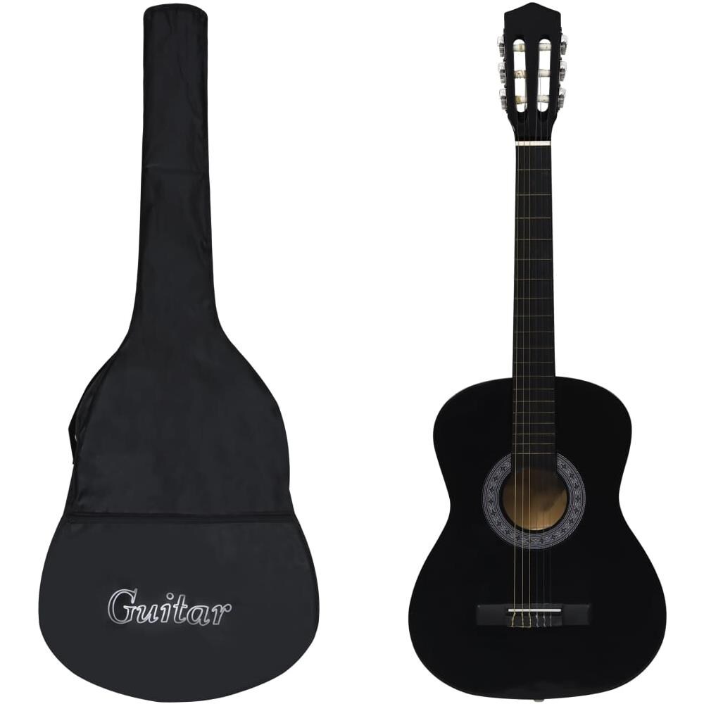 Set Chitarra Classica 8 pz per Principianti Nera 3/4 36"" - Foto 1