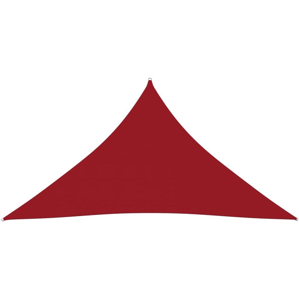 Parasole a Vela Oxford Triangolare 3x4x4 m Rosso - Foto 3