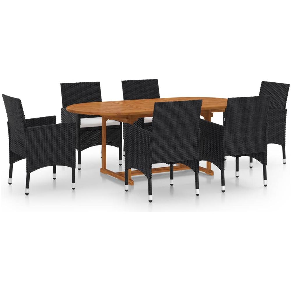 Set Divani da Giardino 8 pz Bianco in Legno Massello di Pino - Foto 1