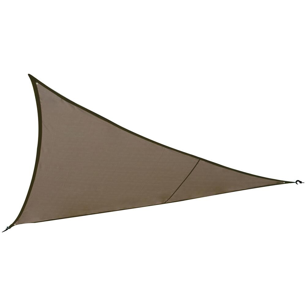 Vela Parasole Triangolare 300 Cm Curacao Taupe Marrone - Foto 1