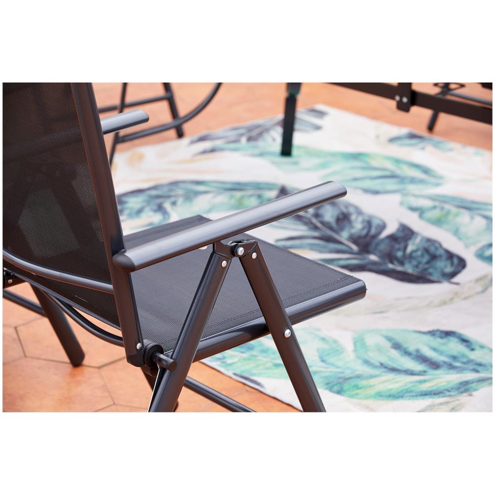 Tavolo Da Giardino E 8 Sedie In Alluminio Grigio Rimini - Foto 2