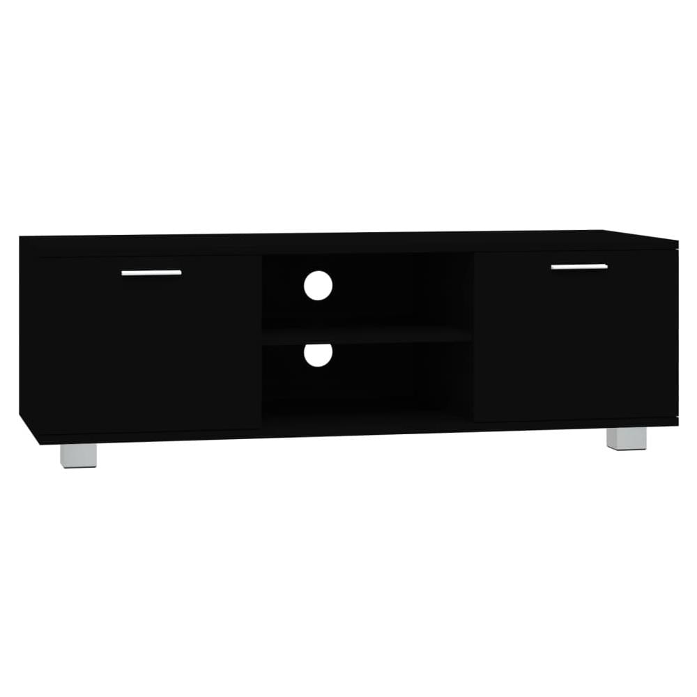 Mobile Porta Tv Nero 120x40,5x35 Cm In Legno Multistrato - Foto 1