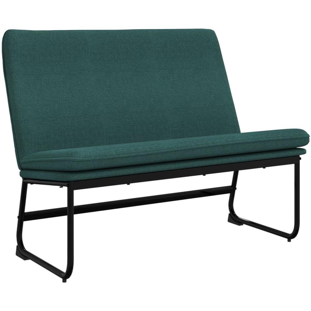 Panca Verde Scuro 100x75x76 Cm In Tessuto - Foto 2