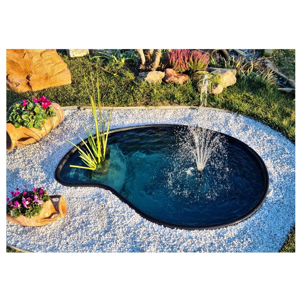 Laghetto Da Giardino Vittoria Nero Litri 780 Da 195x140xh50 - Foto 2