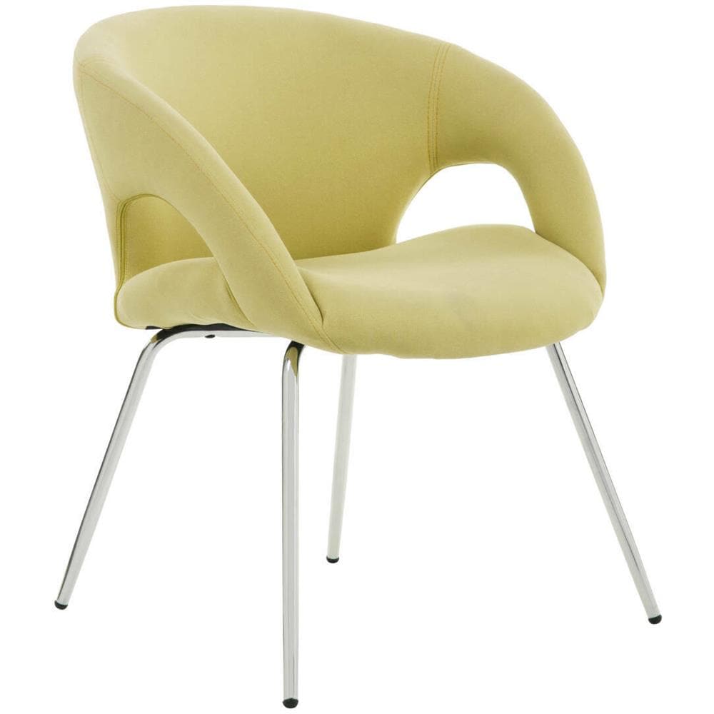 Sedia Da Ufficio Bathurst, Seduta Da Attesa Con Braccioli Per Ufficio, Seduta Ergonomica Da Attesa, 58x59h72 Cm, Giallo - Foto 1