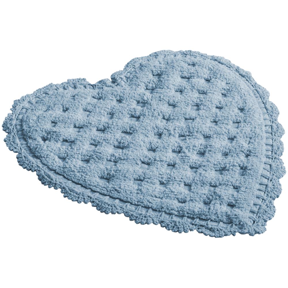 Tappeto Bagno Doccia Spugna Tappetino Assorbente Cotone Pelo Corto Mod. Giulietta Giulietta Azzurro - Foto 1