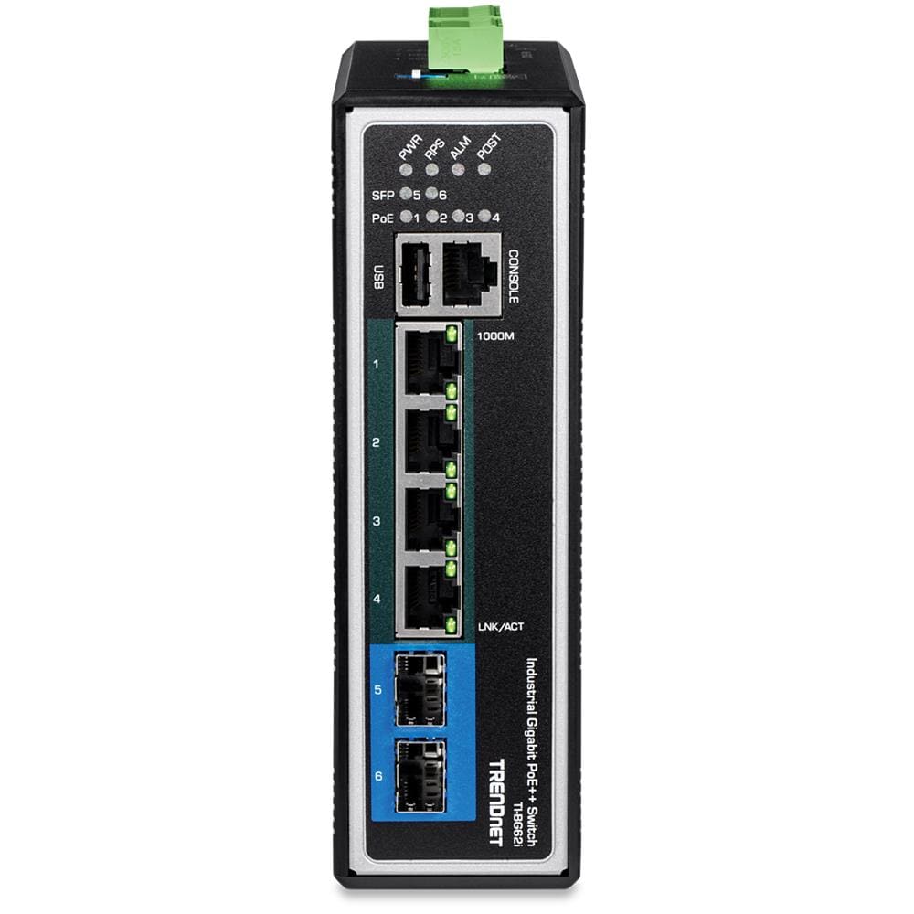TI-BG62I switch di rete Gestito L2+ Gigabit Ethernet (10/100/1000) Supporto Power over Ethernet (PoE) Nero - Foto 2