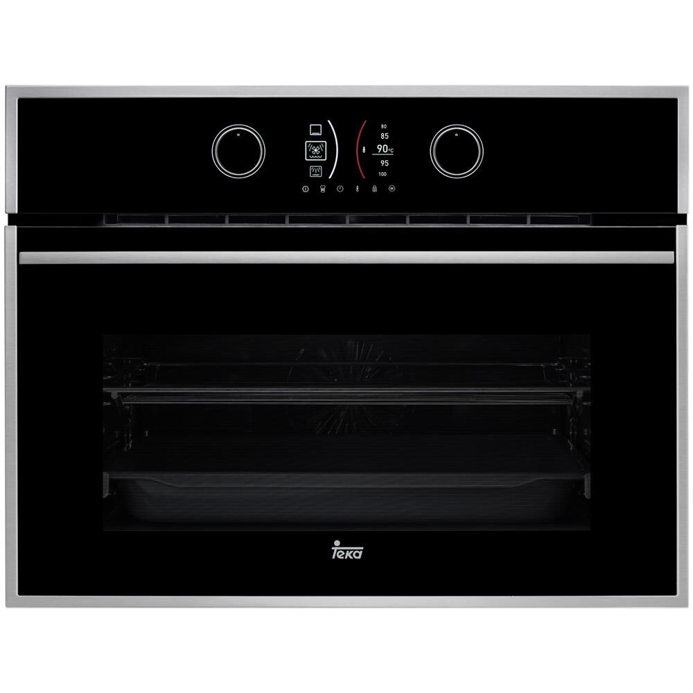 Forno Elettrico da Incasso 40589020 Capacità 44 L Multifunzione Ventilato Cottura e Pulizia a Vapore Potenza 3400 W Colore Nero, Acciaio inossidabile - Foto 1