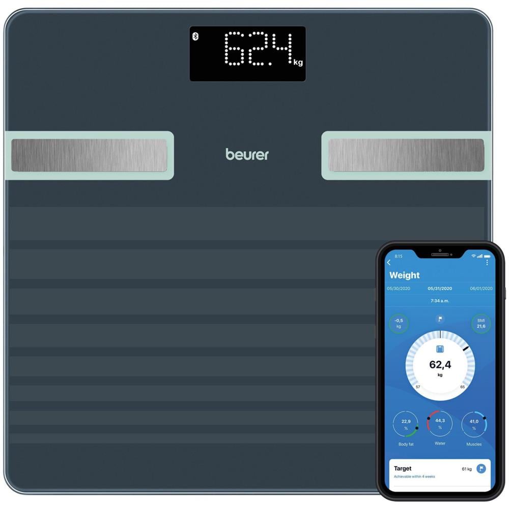 BF 451 Bilancia Pesapersone Elettronica Nero - Foto 1
