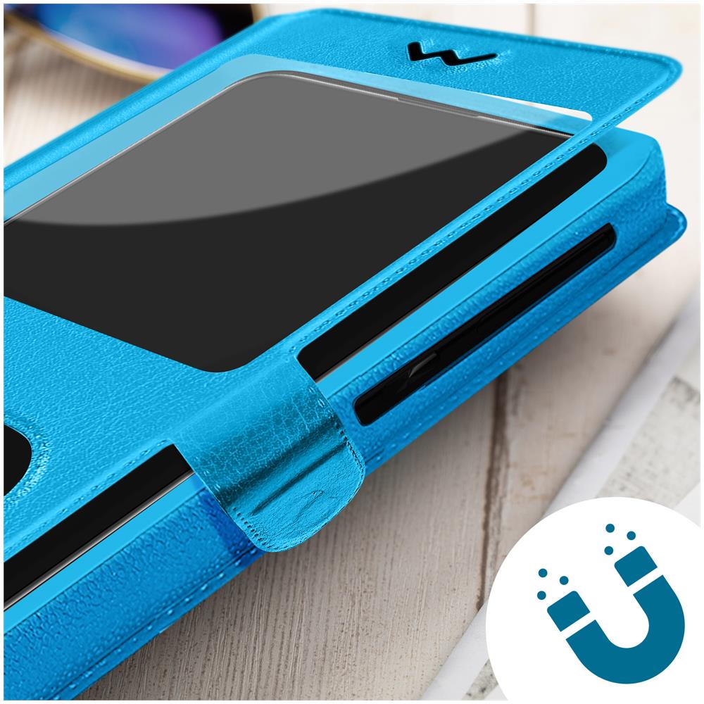 Custodia Stand Doppia Finestra Universale Taglia Xl - Azzurra - Foto 15