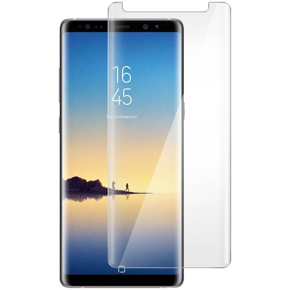 Pellicola In Vetro Temperato Con Bordi Curvi Transparente Samsung Galaxy Note 8 - Foto 1