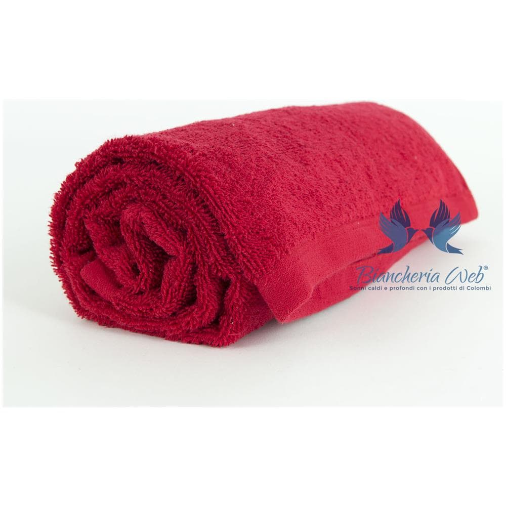 Asciugamani Salvietta Bagno In Morbida Spugna Modello Sophie Colore Rosso Cherry Ospite Cherry - Foto 1