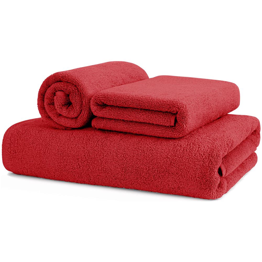 Asciugamani Salvietta Bagno In Morbida Spugna Modello Sophie Colore Rosso Cherry Ospite Cherry - Foto 10