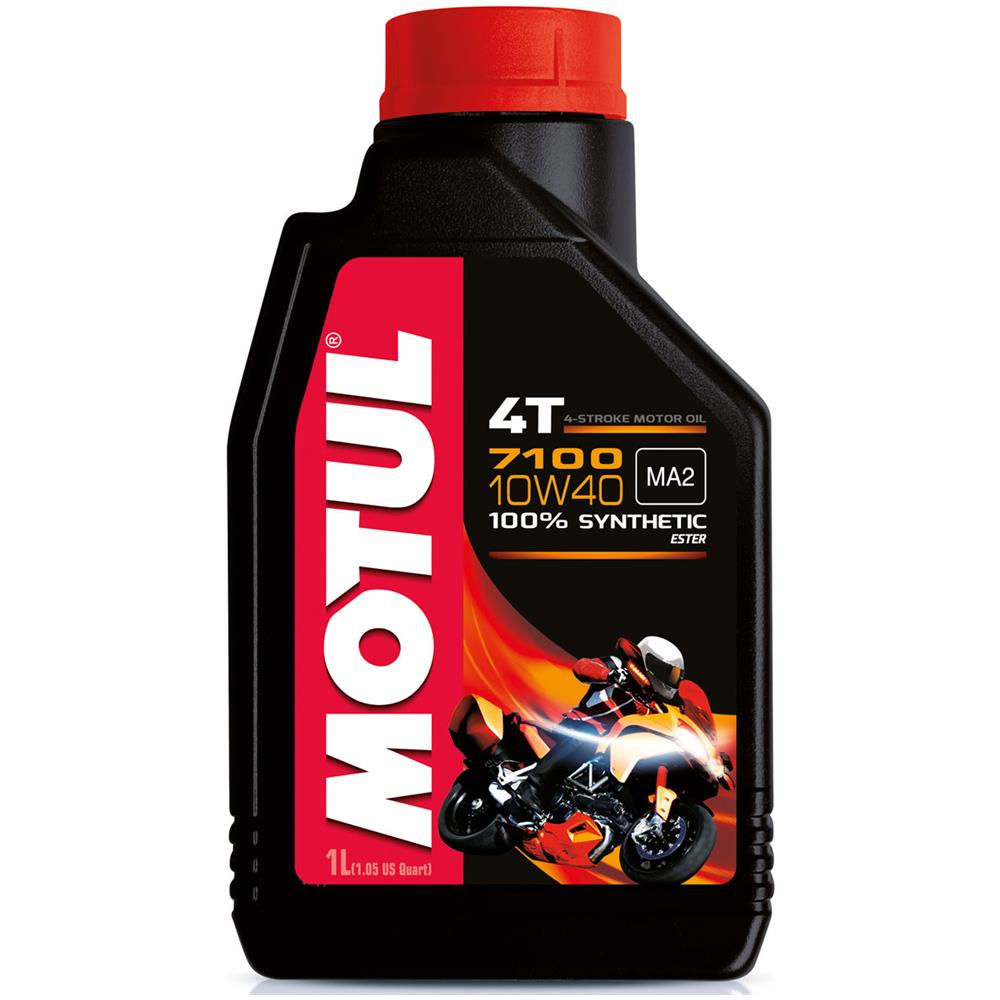 1 Lt. Olio Motore Moto 7100 10w40 100% Sintetico 4 Tempi New Ester - Foto 1
