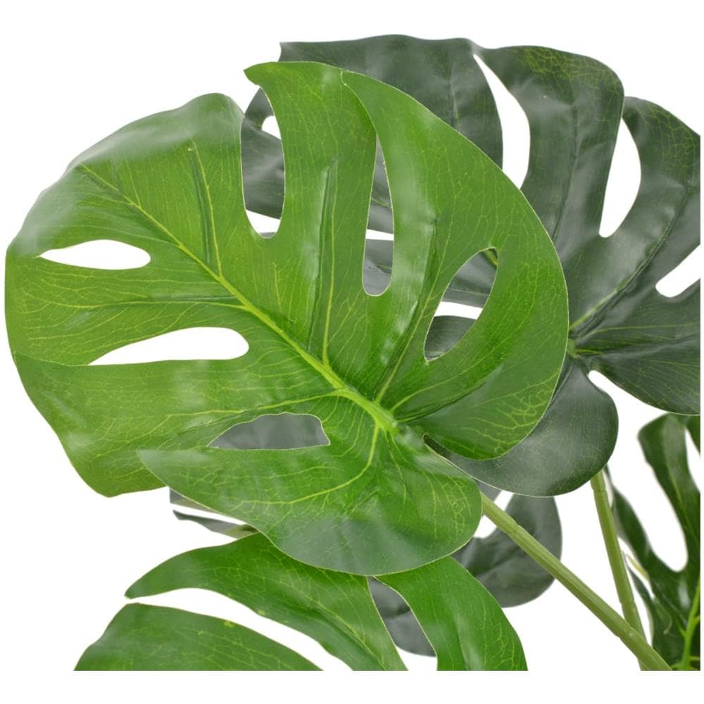 Monstera Artificiale Con Vaso Verde 100 Cm - Foto 2