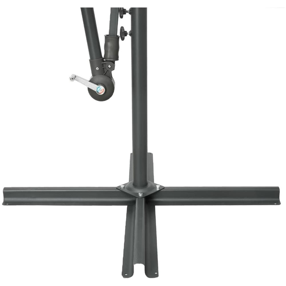 Ombrellone A Sbalzo Con Led E Palo In Acciaio 300 Cm Nero - Foto 8