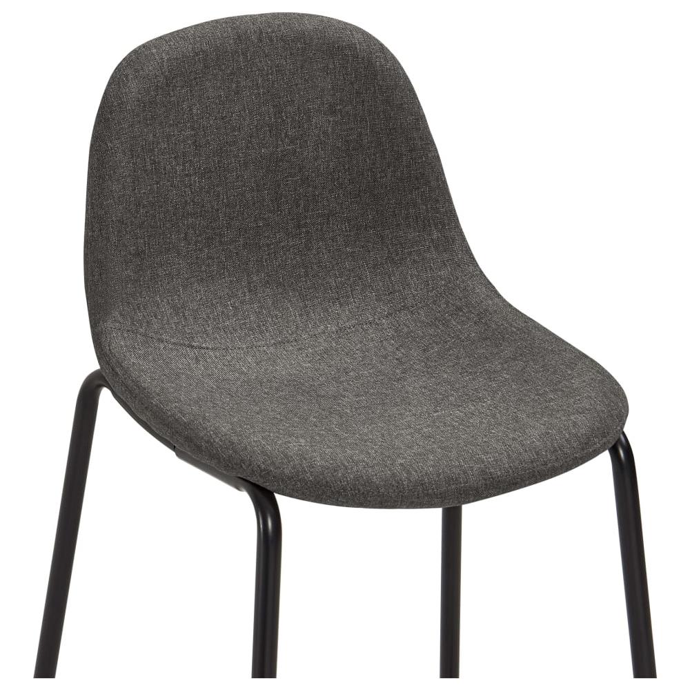 Set Da Bar 5 Pz In Tessuto Grigio Scuro - Foto 8