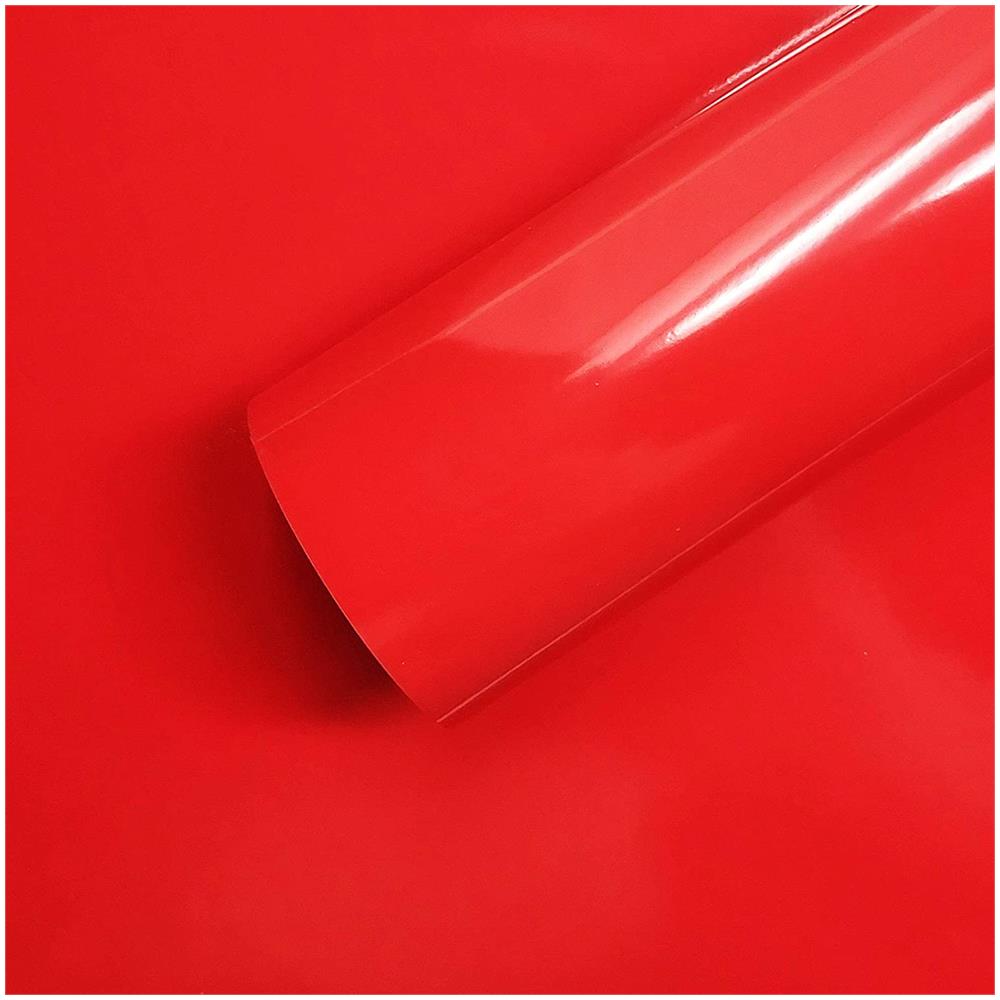 Foglio Pellicola Adesiva Per Wrapping Rosso Corsa, 120 X 152 Cm - Foto 1