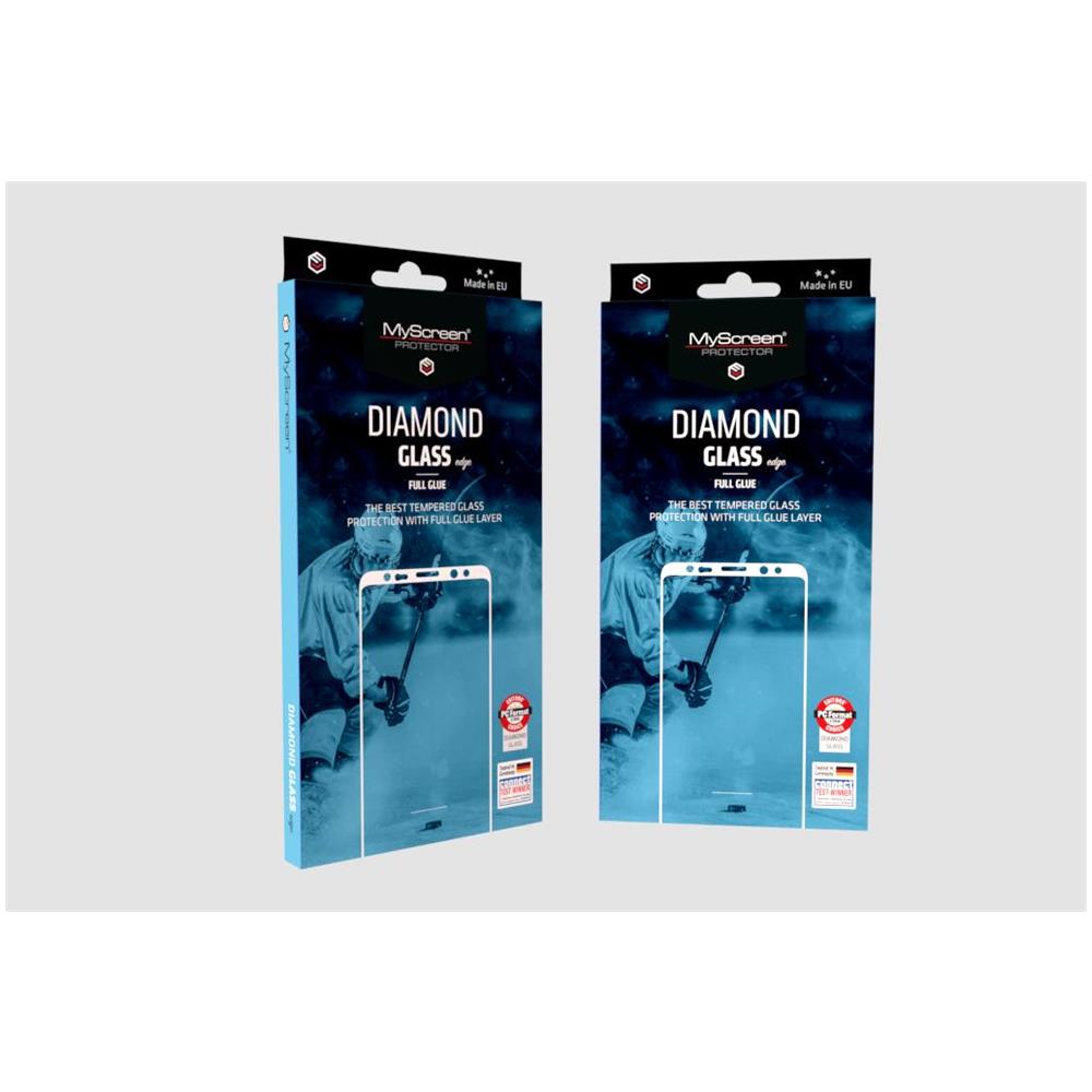 Diamond Glass Edge Full Glue Protezione Per Schermo, Apple, Iphone X / xs, Vetro Temperato, Nero - Foto 1