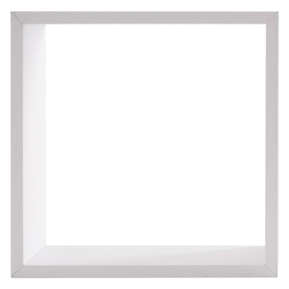 Set Da 3 Mensole Decorative In Mdf A Cubo Bianco - Foto 2