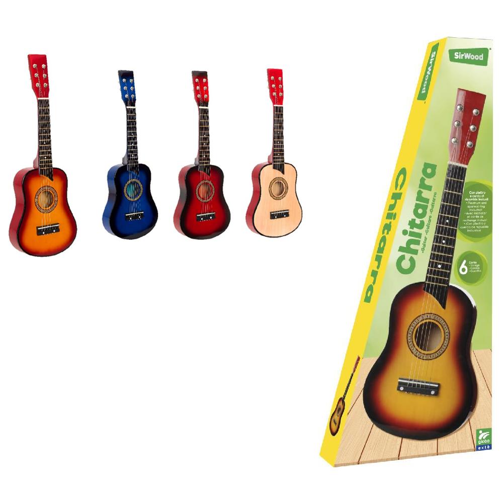 Chitarra Legno Cm 63 4 Colori 6 Corde - (40713) - Foto 1