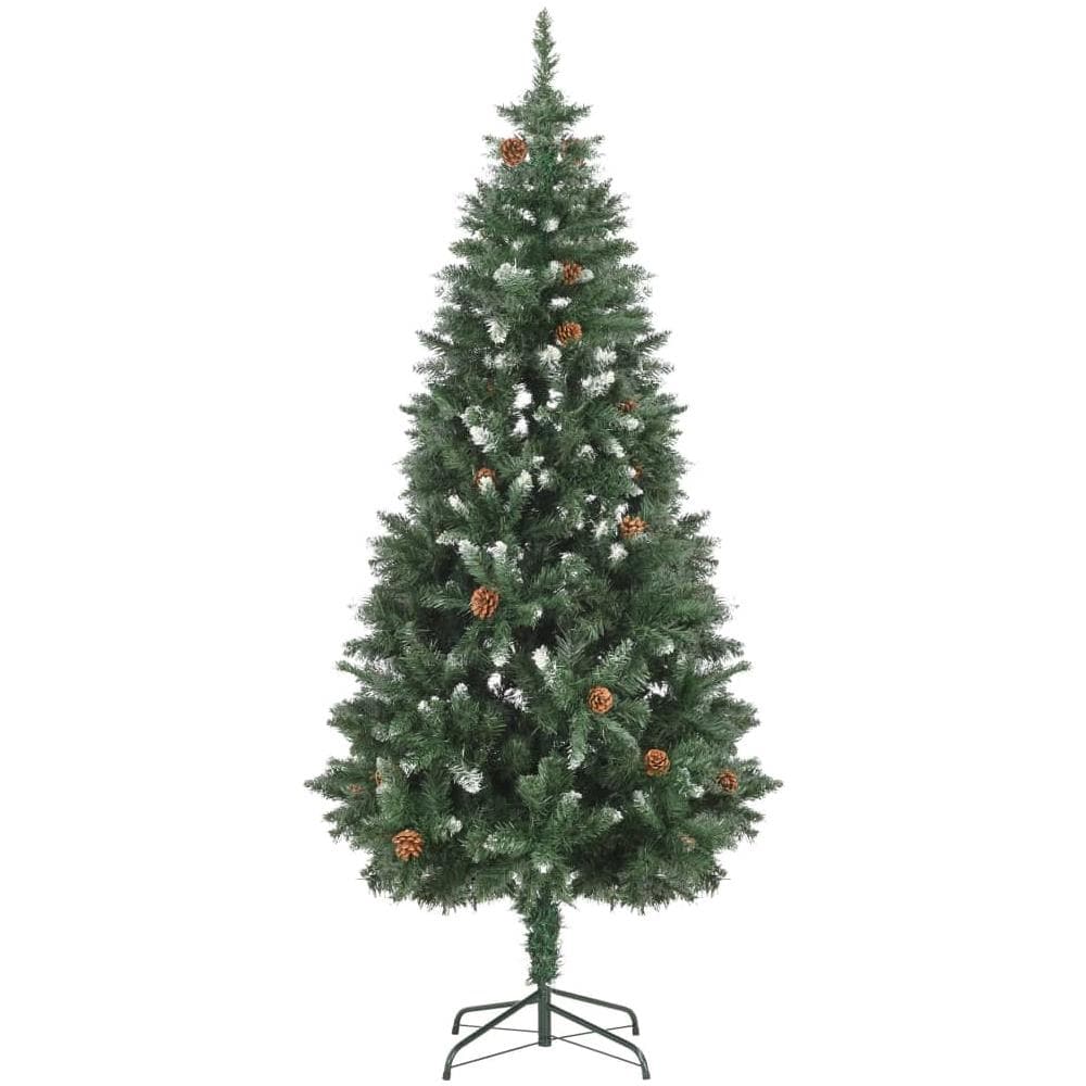 Set Albero Natale Artificiale con LED Palline e Pigne 180 cm - Foto 3